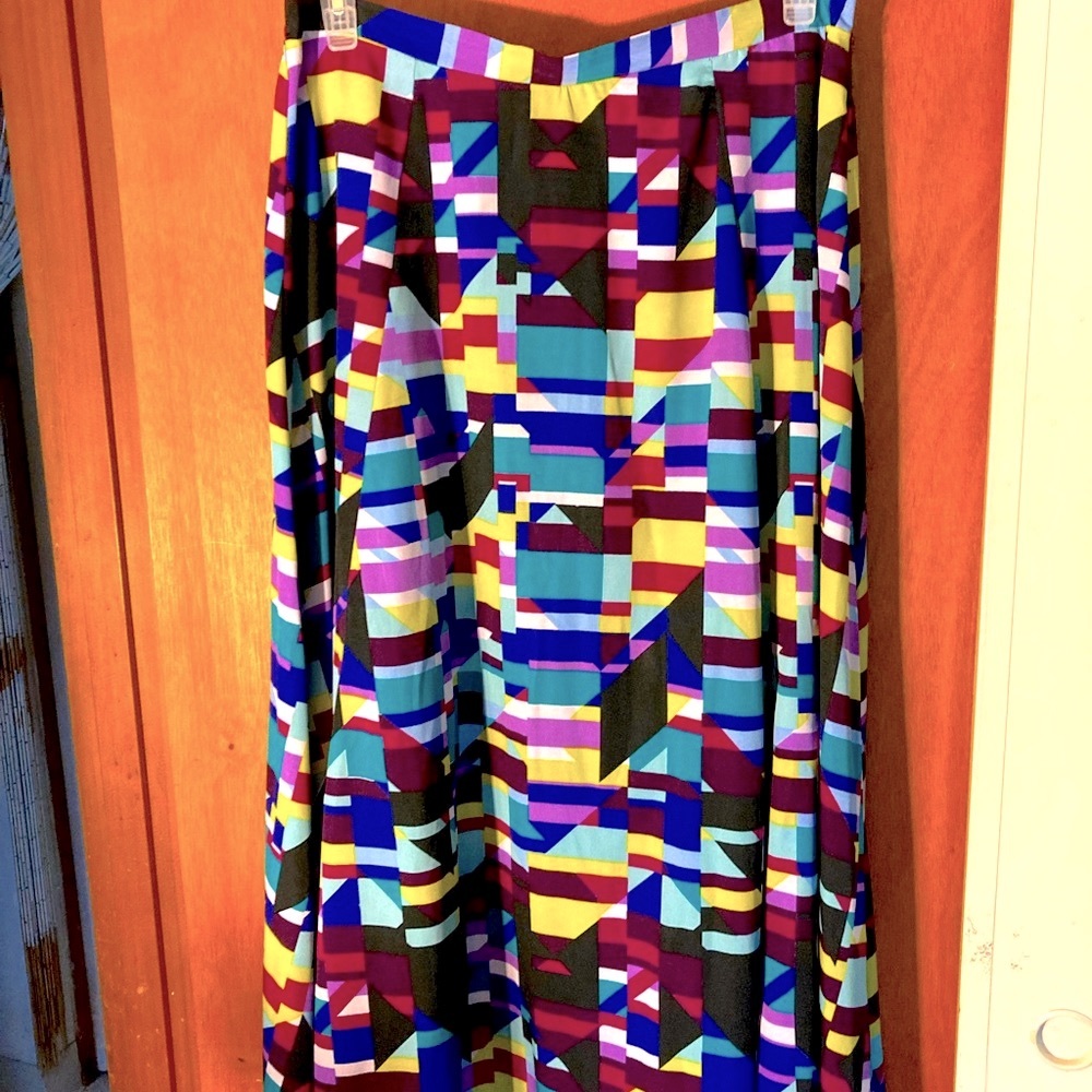 NYCC psychedelic print Maxi skirt